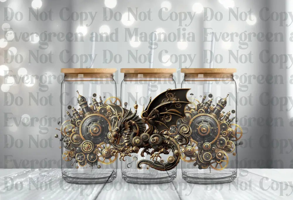 Gold Black Dragon