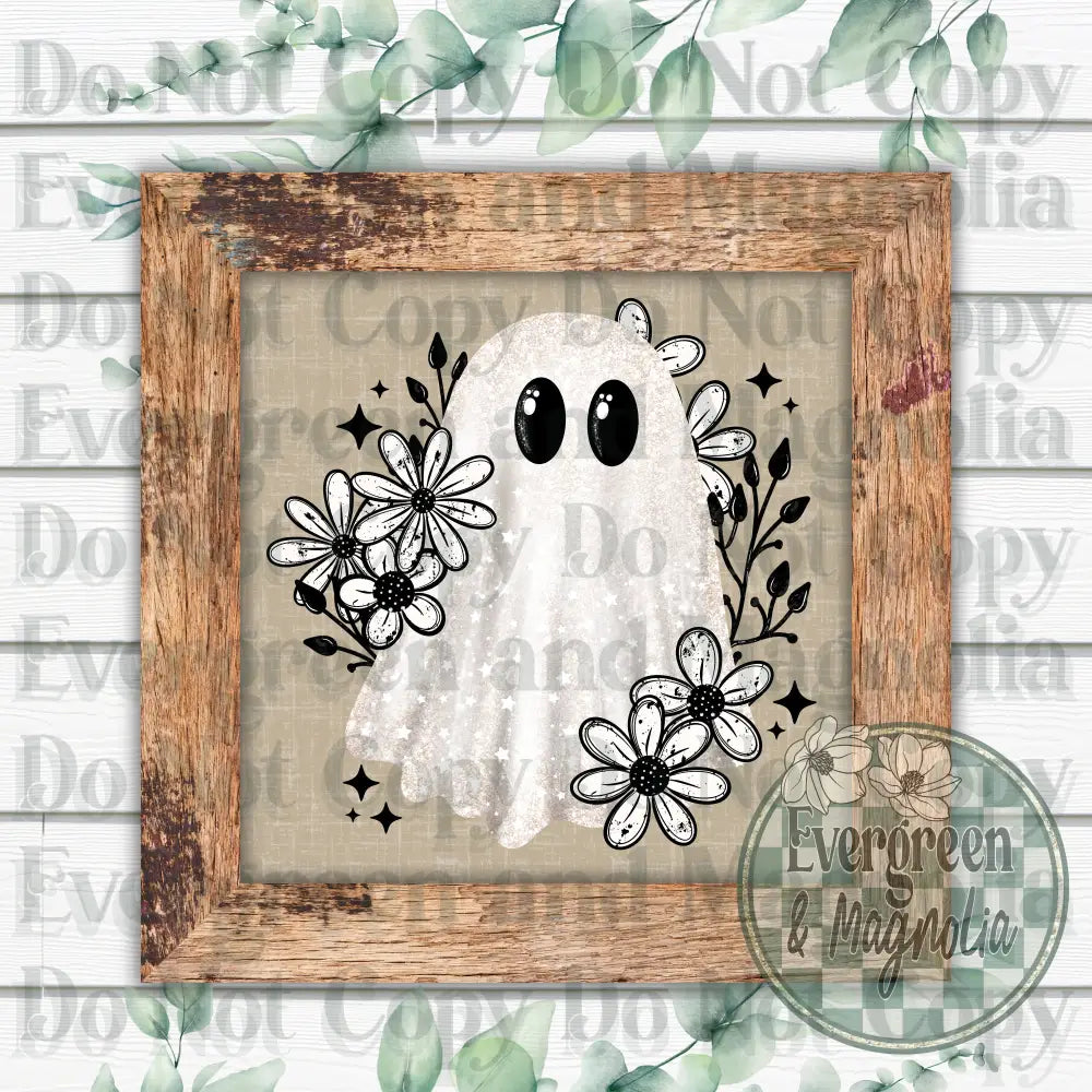 Grunge Florals Ghost