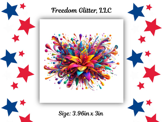 3D Floral Burst 3 Decal (UVDTF)