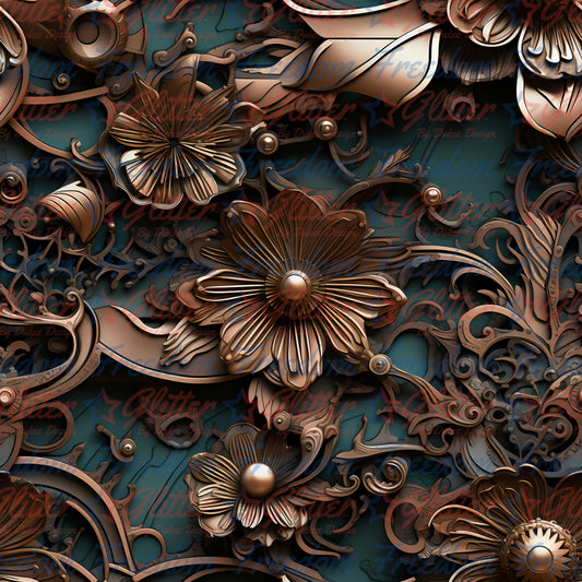 Floral Steampunk 10 (Printed Vinyl)