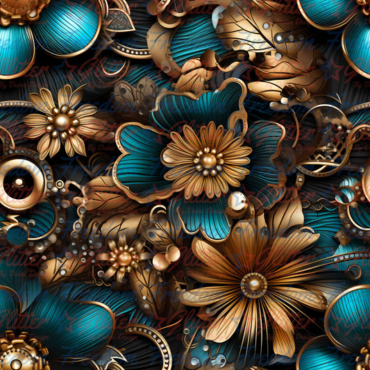 Floral Steampunk 17 (Printed Vinyl)