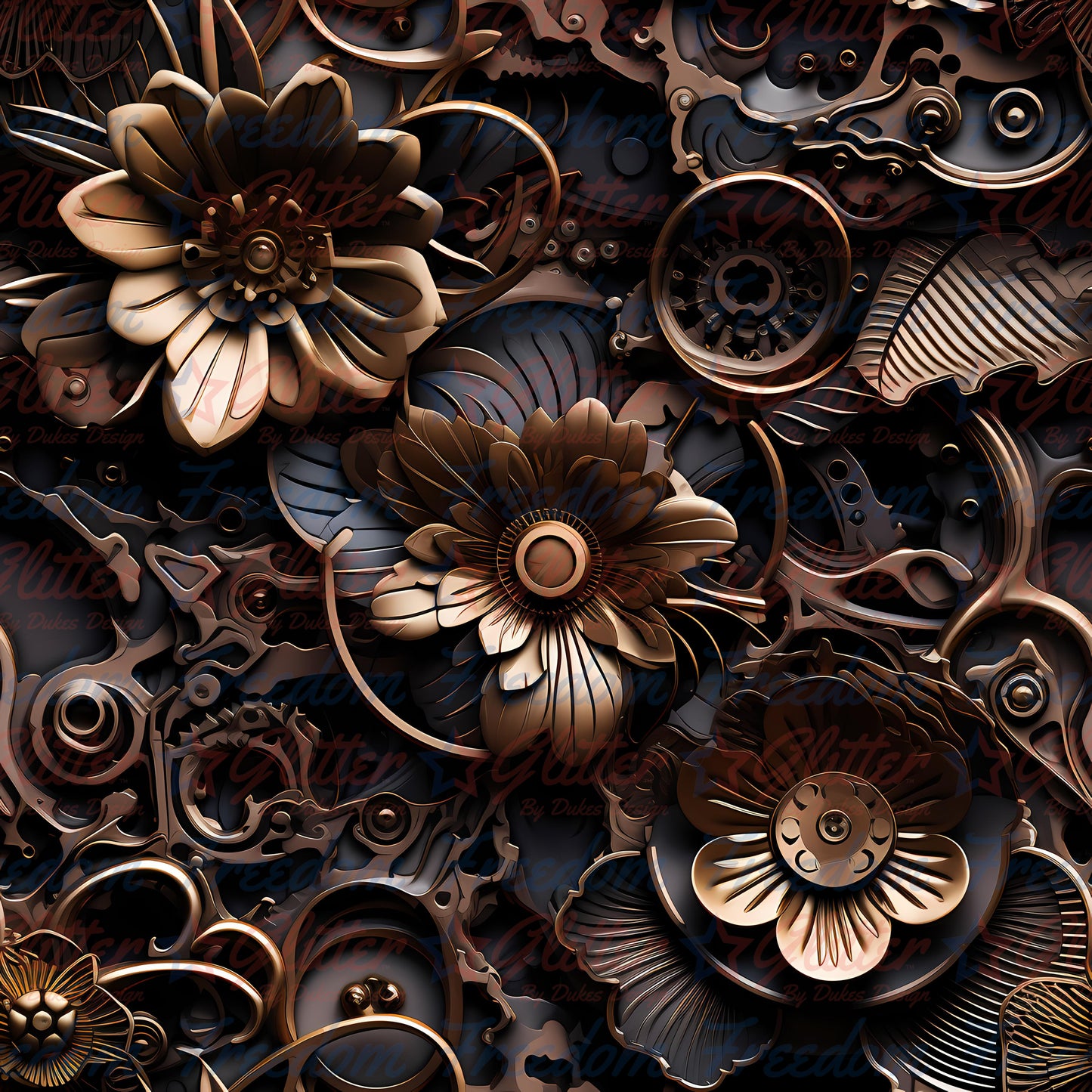 Floral Steampunk 33 (Printed Vinyl)