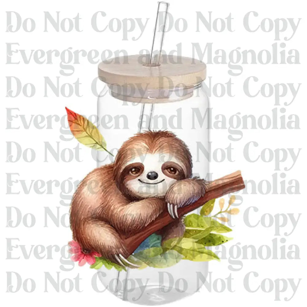 Sloth Decal 3