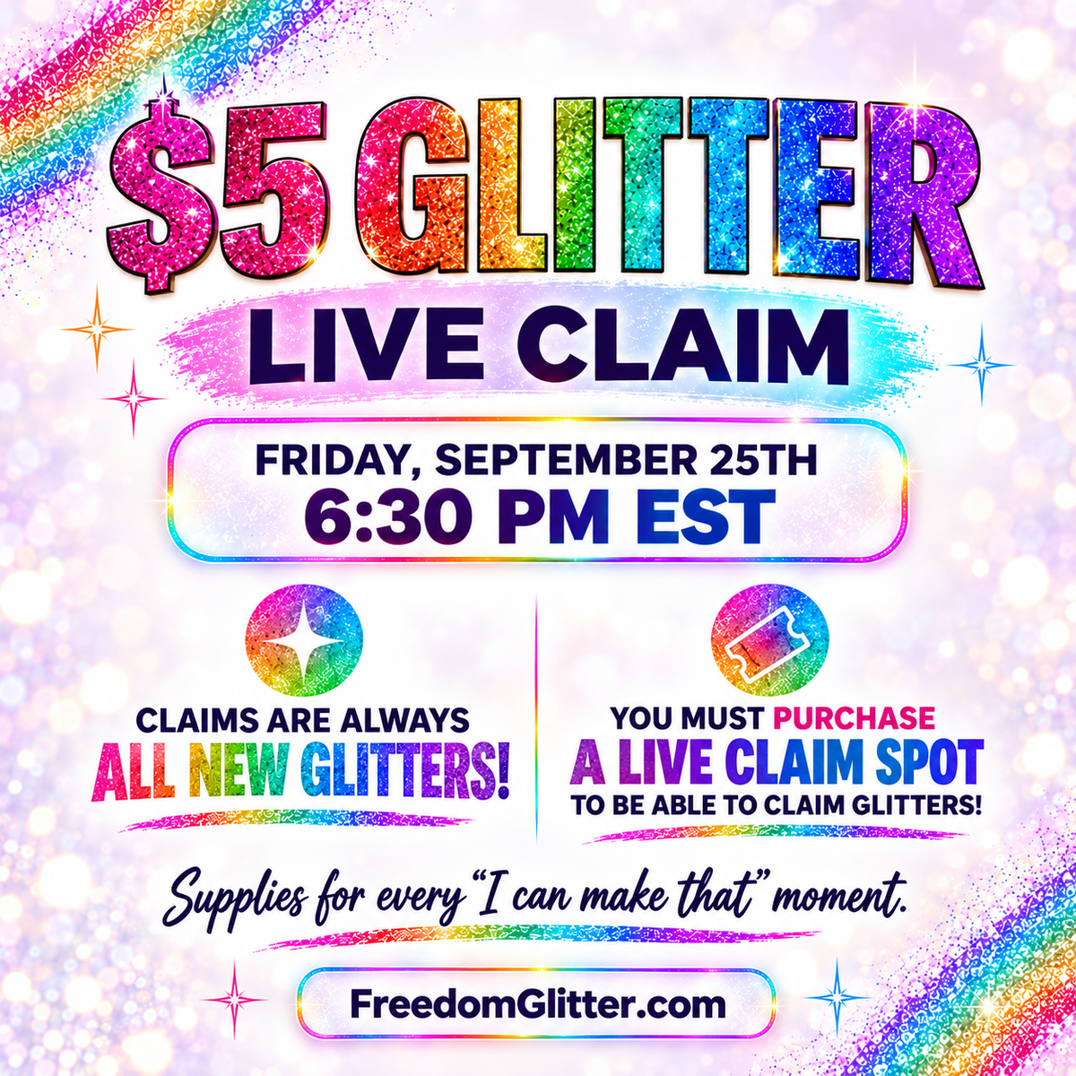 LIVE Claim Spots for 9/25