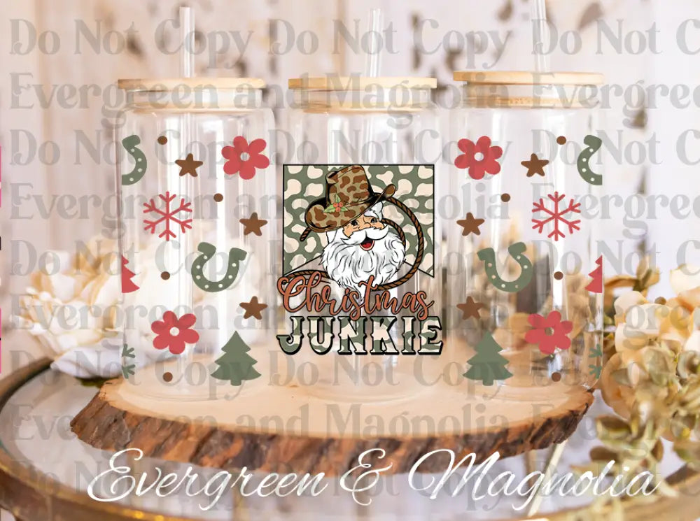 68-Santa Claus Christmas Junkie-Howdy Christmas-Cowboy Christmas