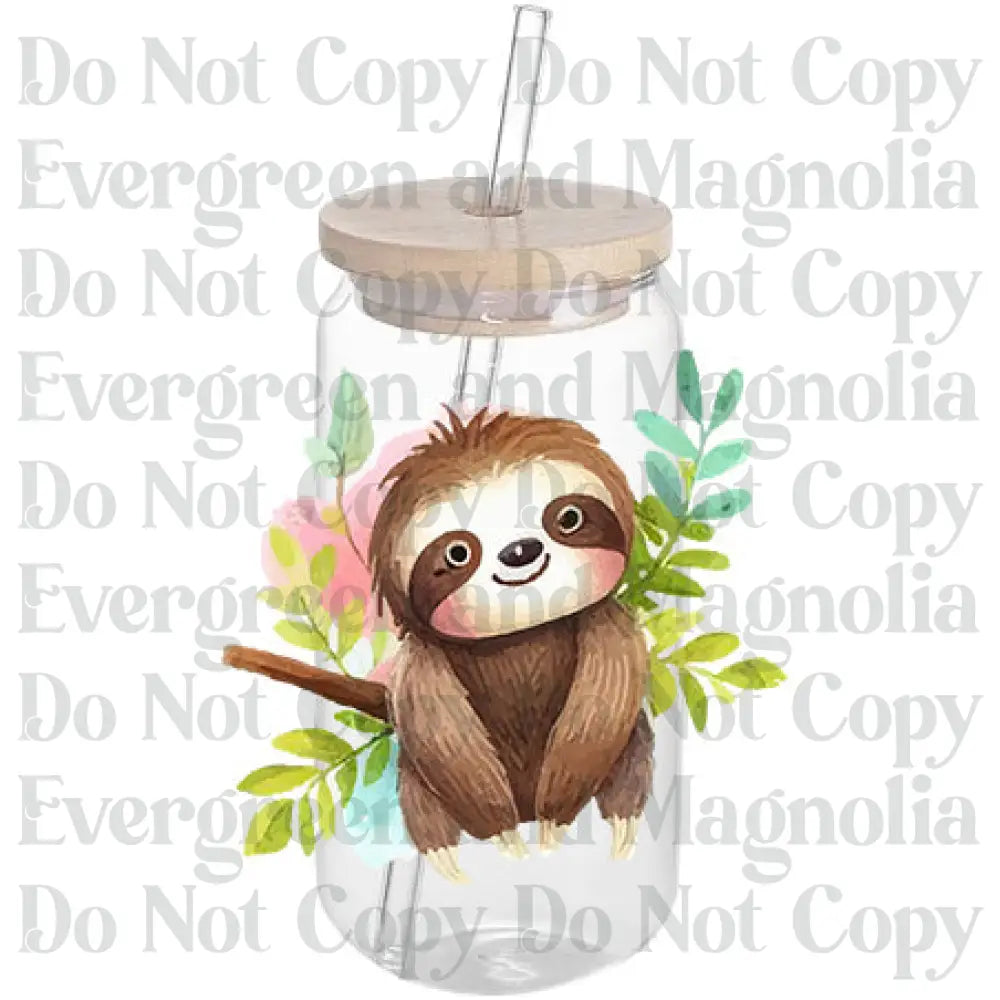 Sloth Decal 6