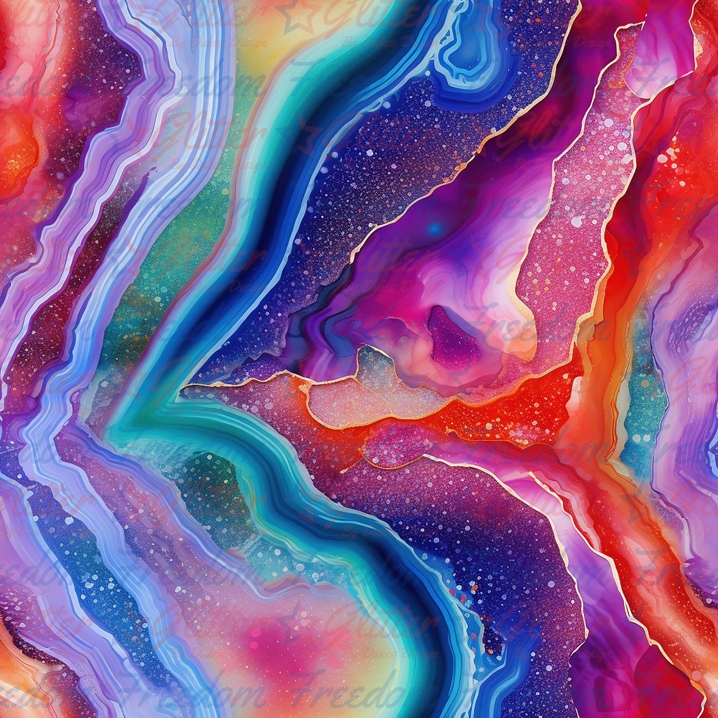 Agate Waves 1 (Printed Vinyl)
