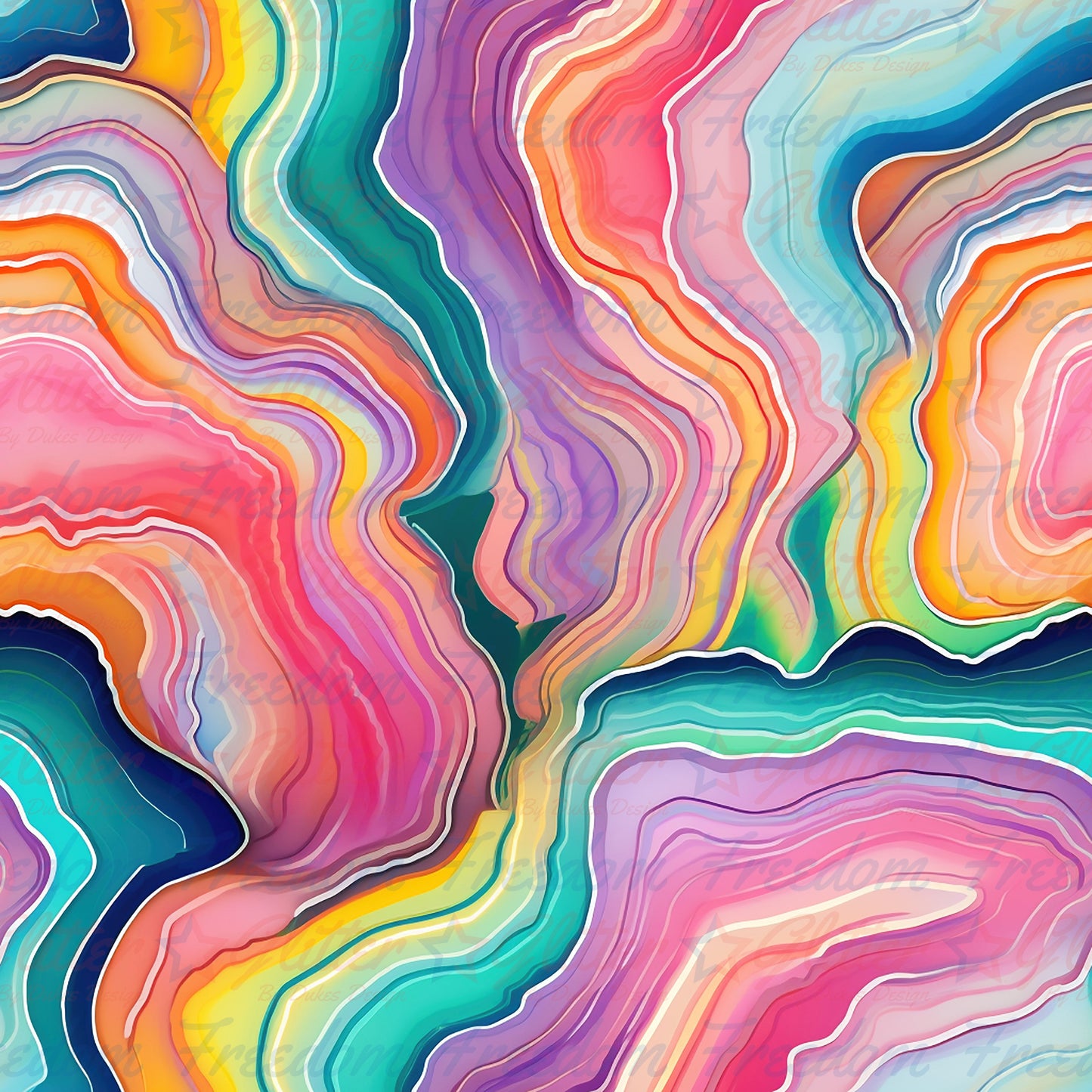 Agate Waves 3 (Printed Vinyl)