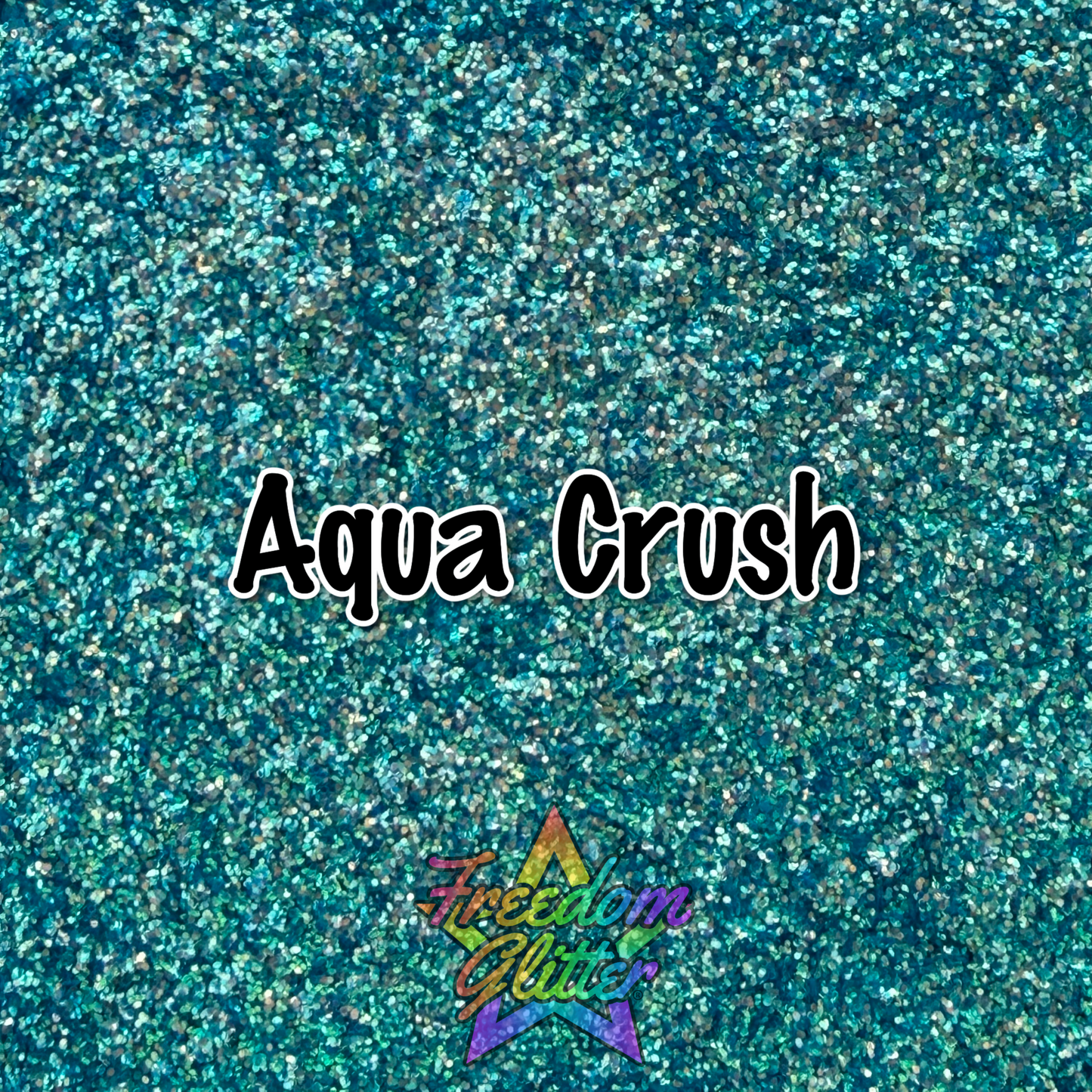 Aqua Crush (High Sparkle Iridescent Glitter)
