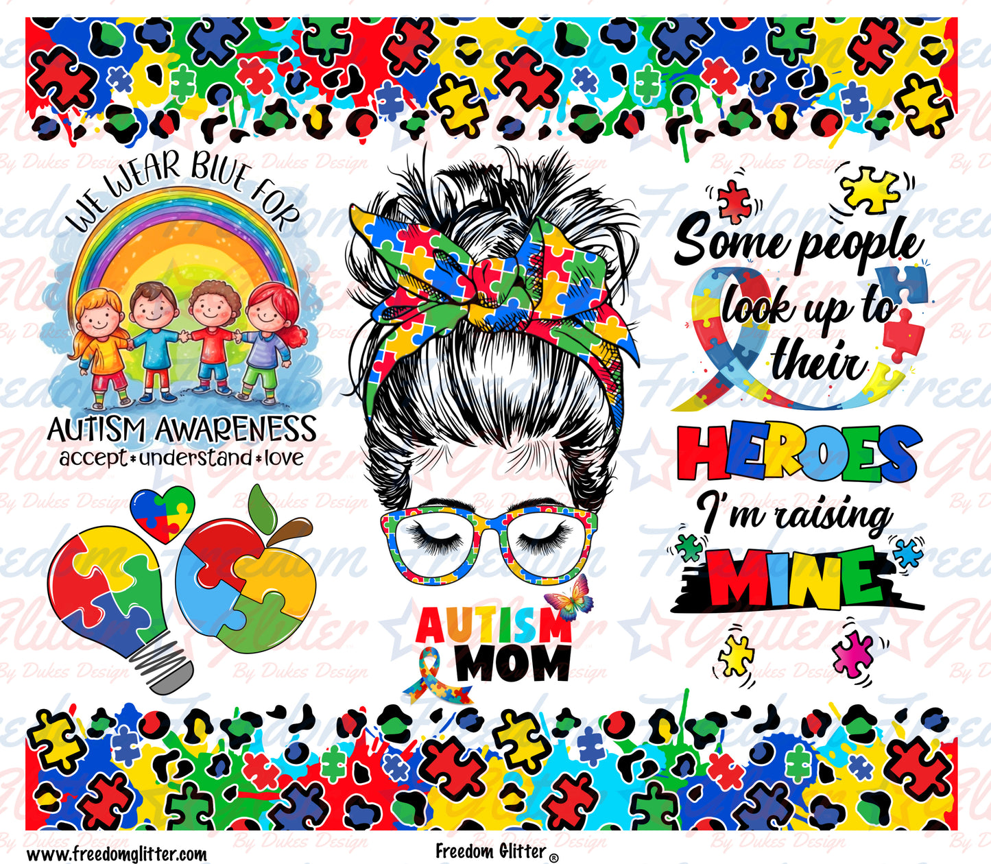 Autism Acceptance 9 (Printed Vinyl)