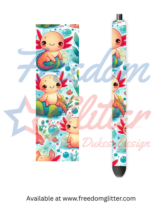 Axolotl 1 Pen Wrap (Vinyl)