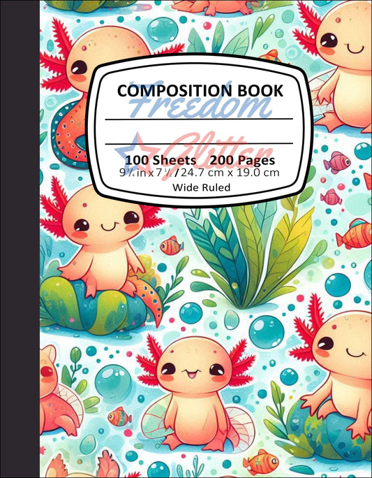 Axolotl 1 Notebook Cover