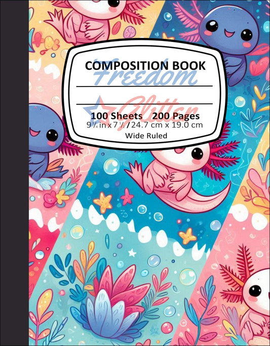 Axolotl 2 Notebook Cover