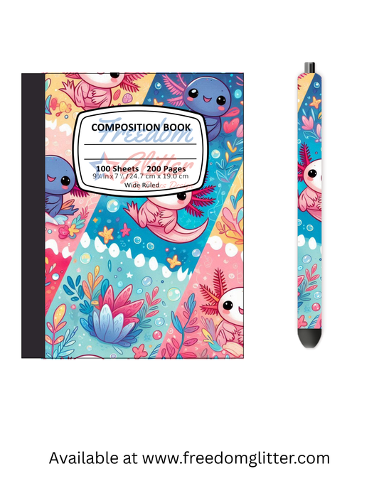 Axolotl 2 Notebook Cover