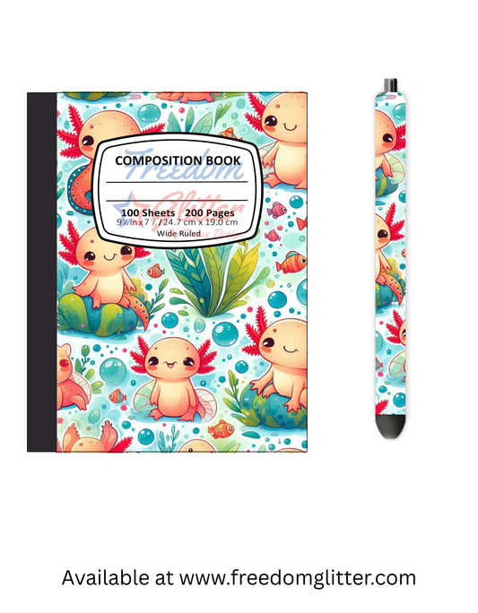 Axolotl 1 Notebook Cover