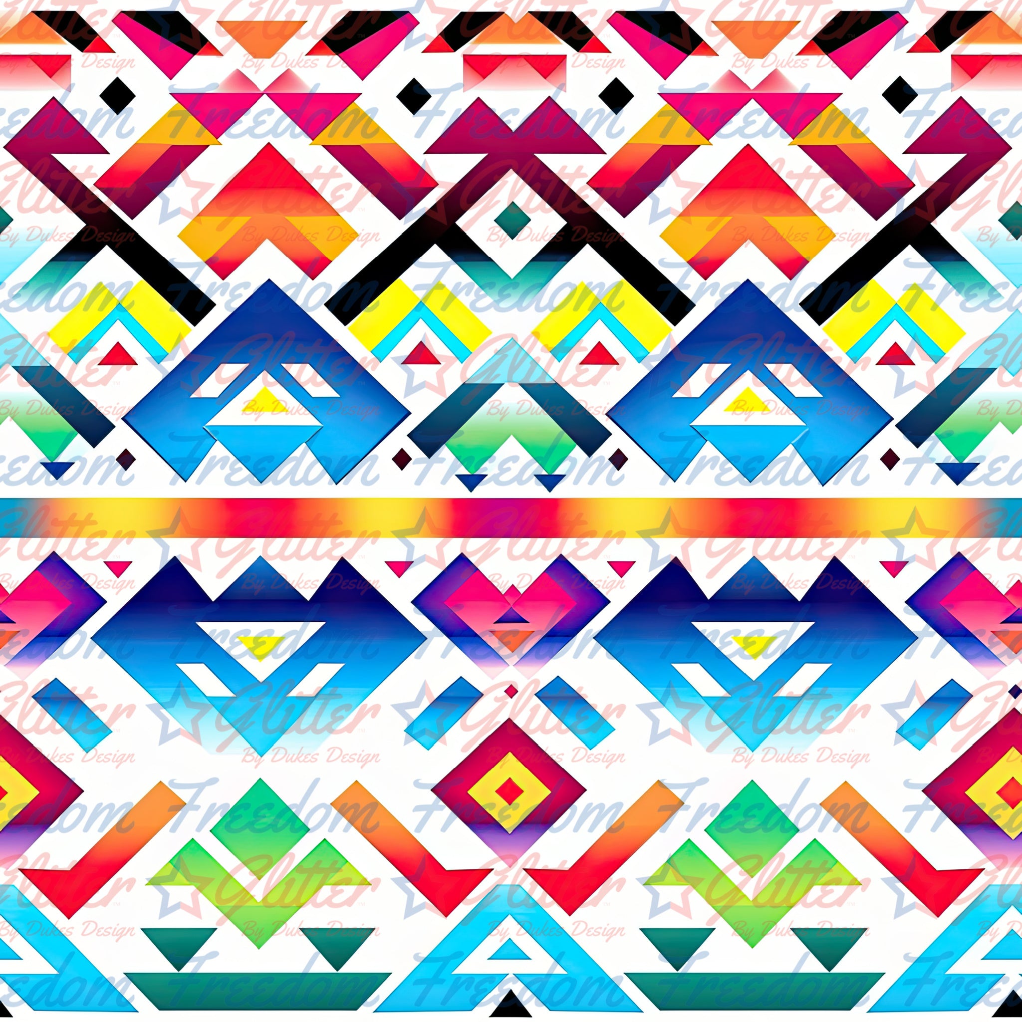 rainbow tribal print background