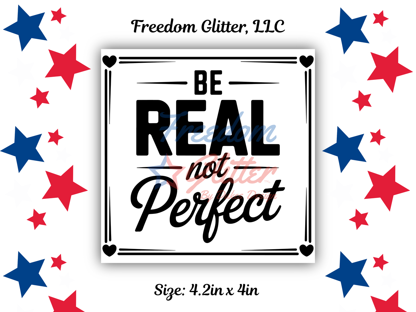 Be Real Not Perfect 1 (UVDTF)