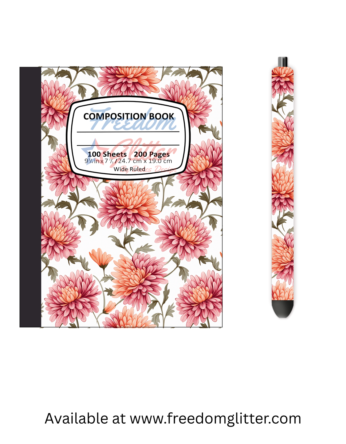 Beautiful Floral 4 Notebook Cover