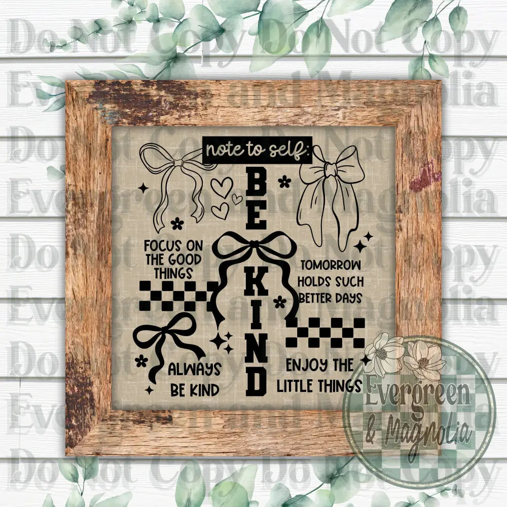 Be Kind Collage (Black)