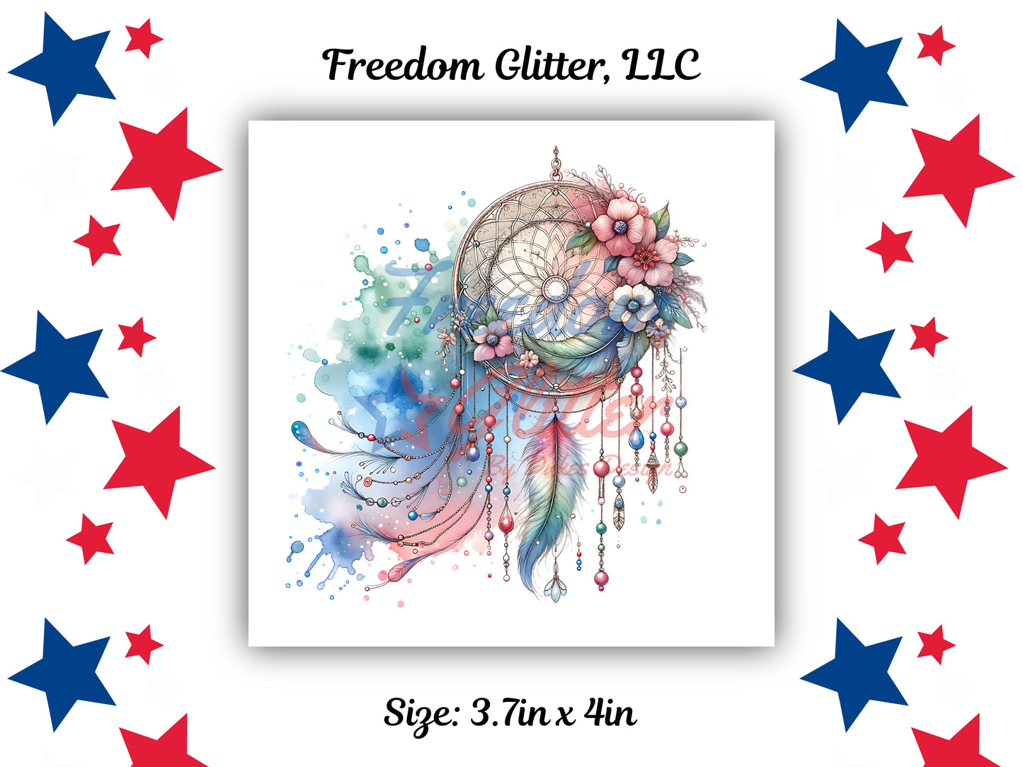 Boho Collection - Blowing Dreamcatcher Decal (UVDTF)