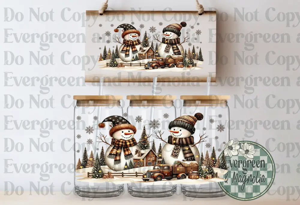 Brown Snowman