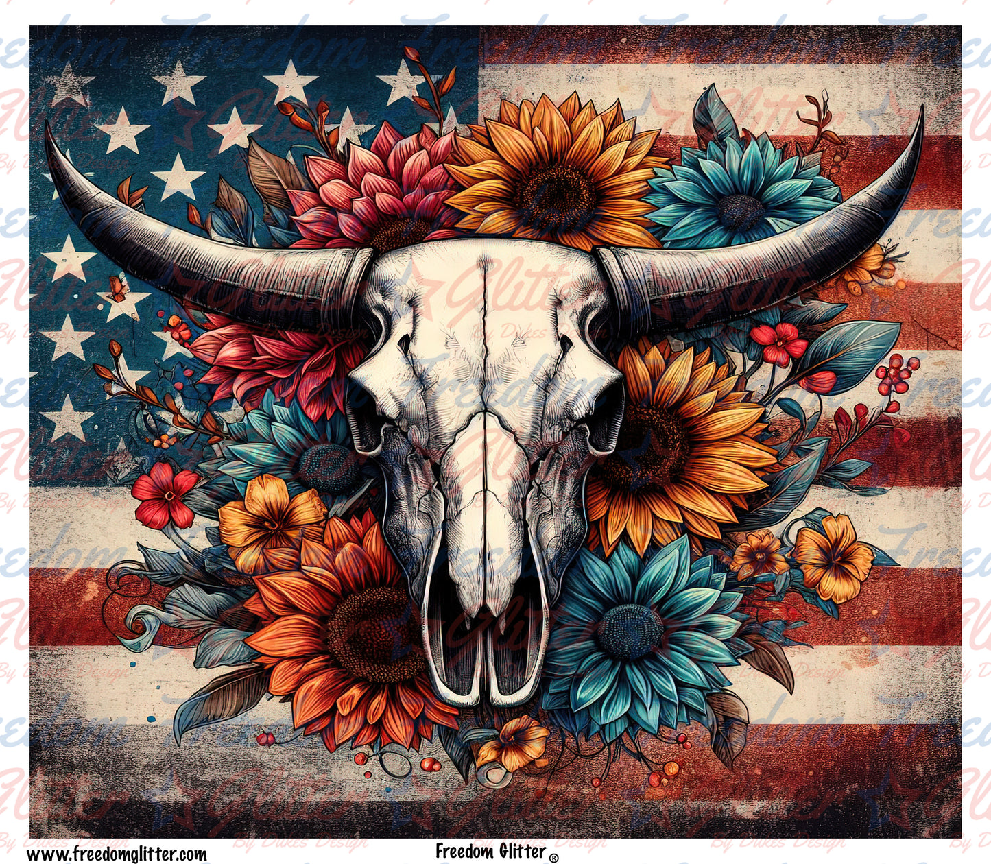 Bull Skull Western 6 (Printed Vinyl)