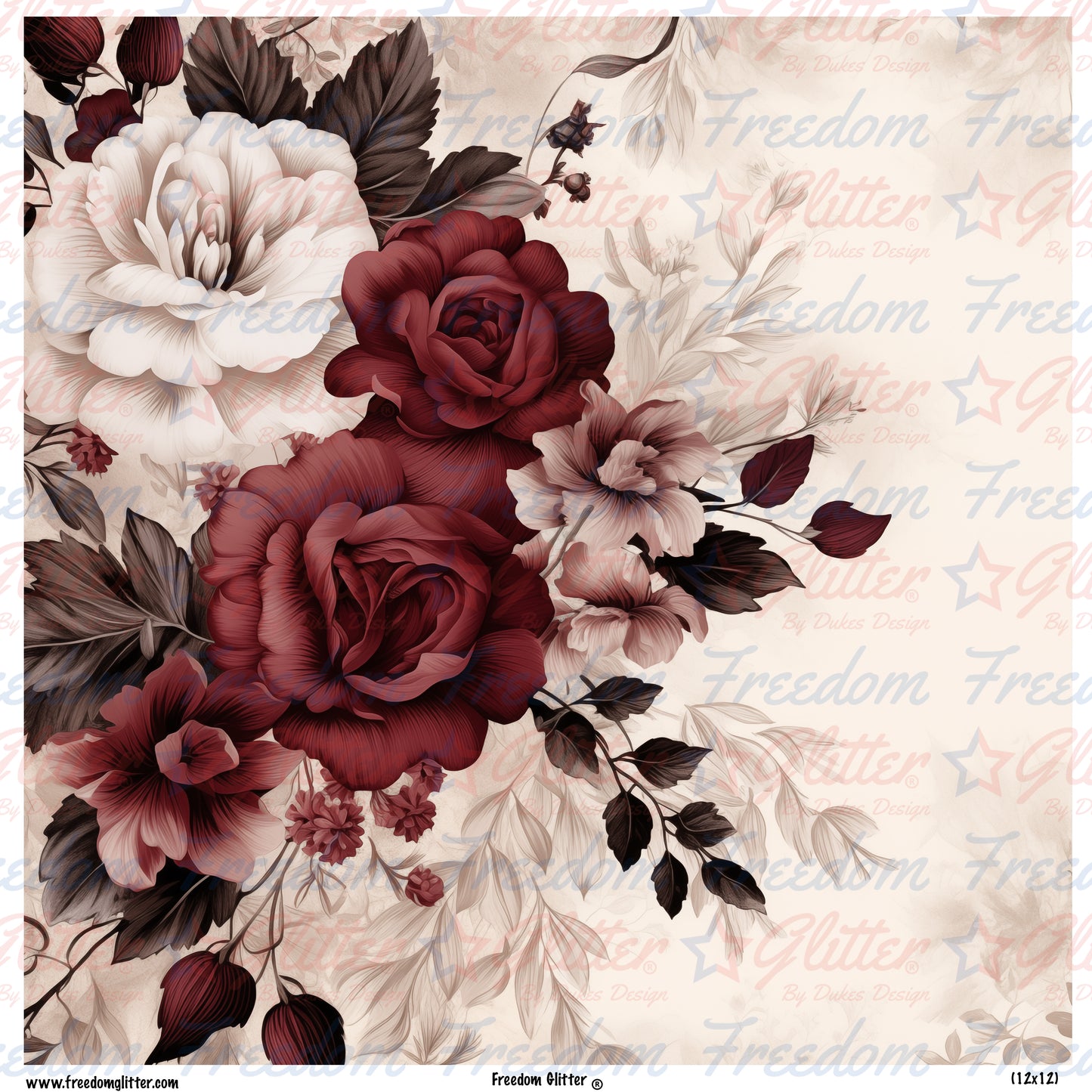 Burgundy 6 (Printed Vinyl)