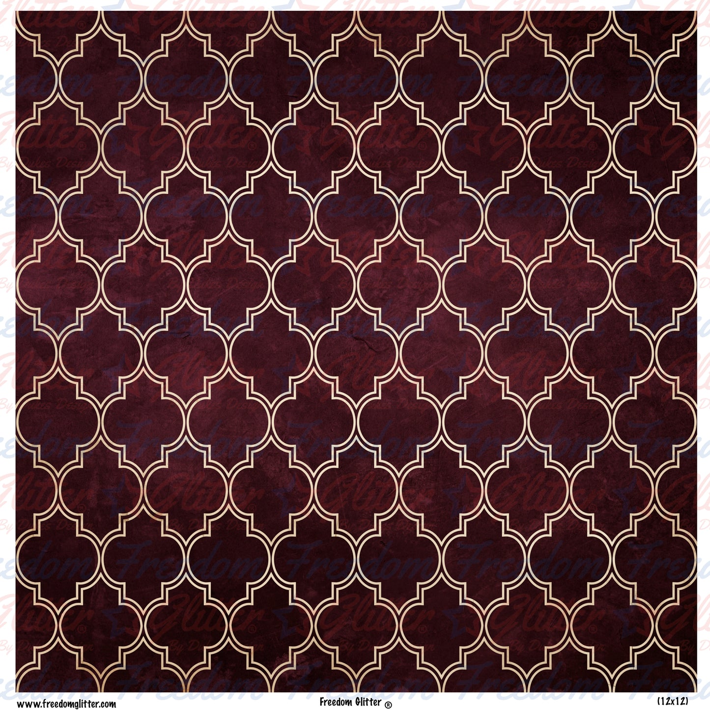 Burgundy 8 (Printed Vinyl)