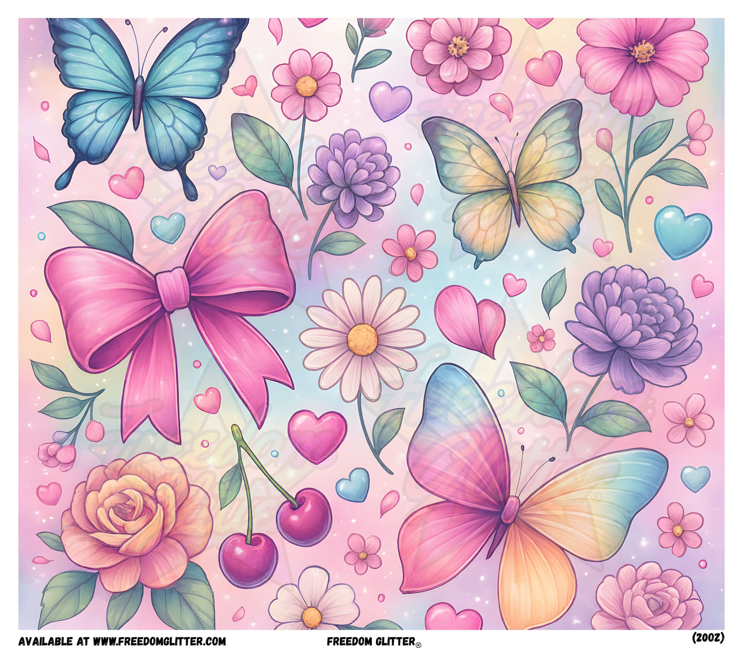 Butterflies & Bows (Printed Vinyl)