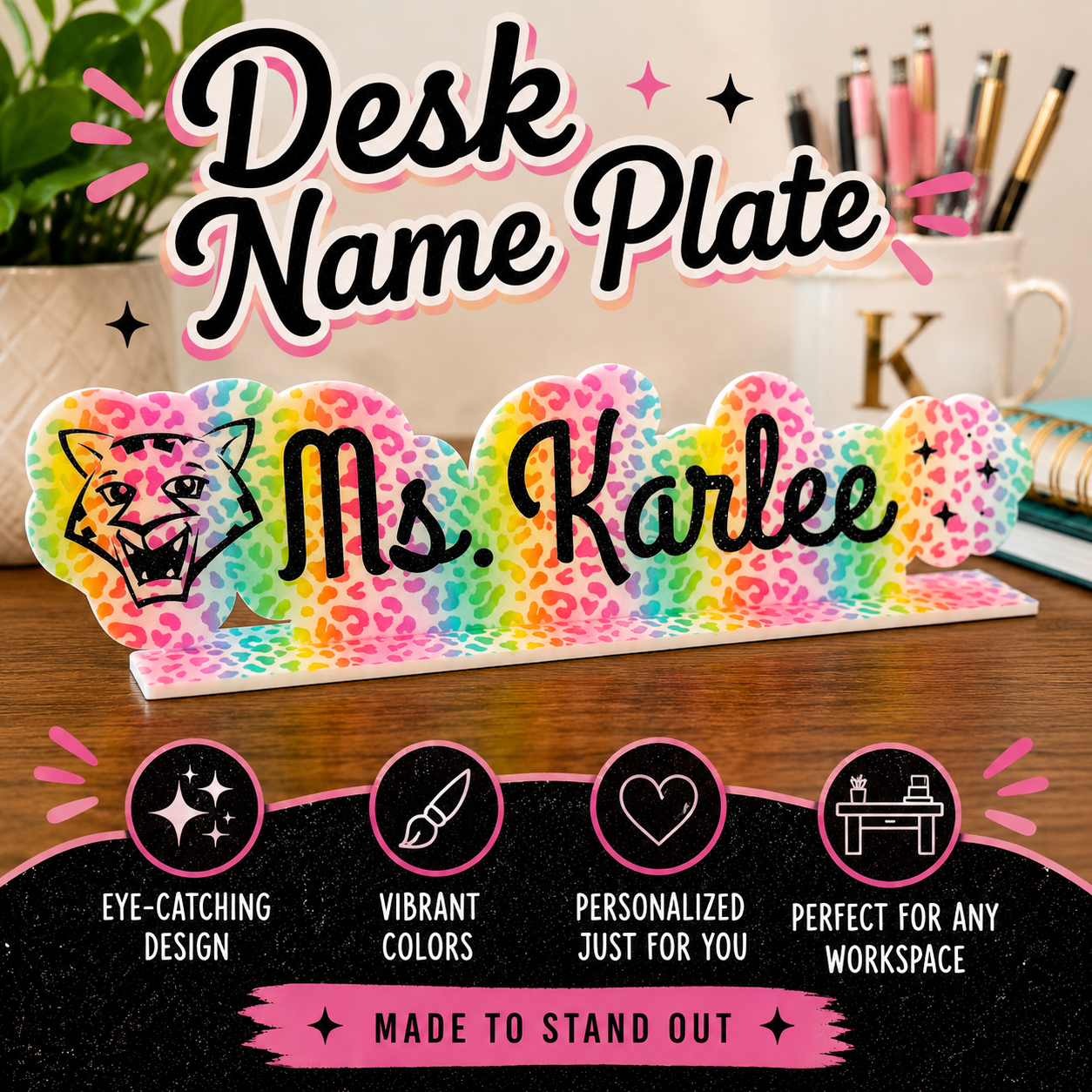 Desk Name Plate (Acrylic)