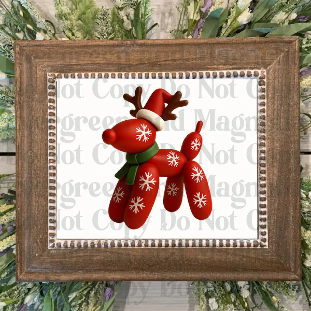 Christmas Balloon dog EM (2)