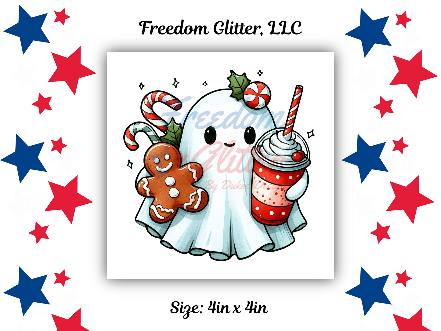 Christmas Ghost 1 Decal (UVDTF)