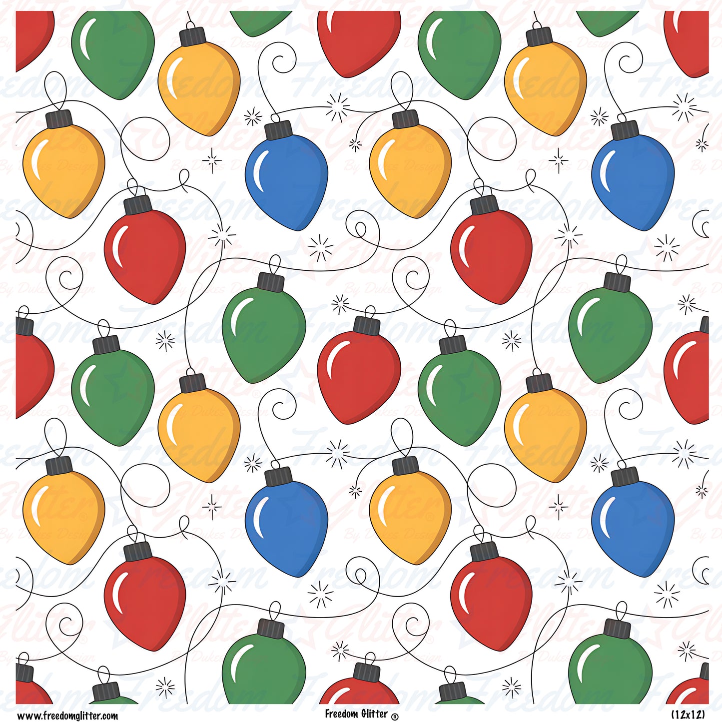 Christmas Lights 1 (Printed Vinyl)