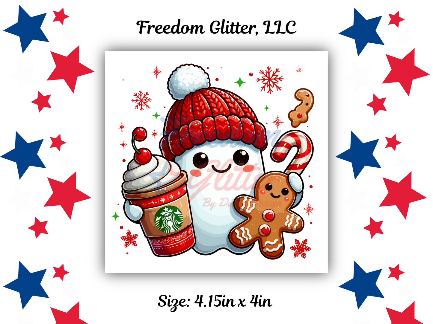 Christmas Ghost 3 Decal (UVDTF)