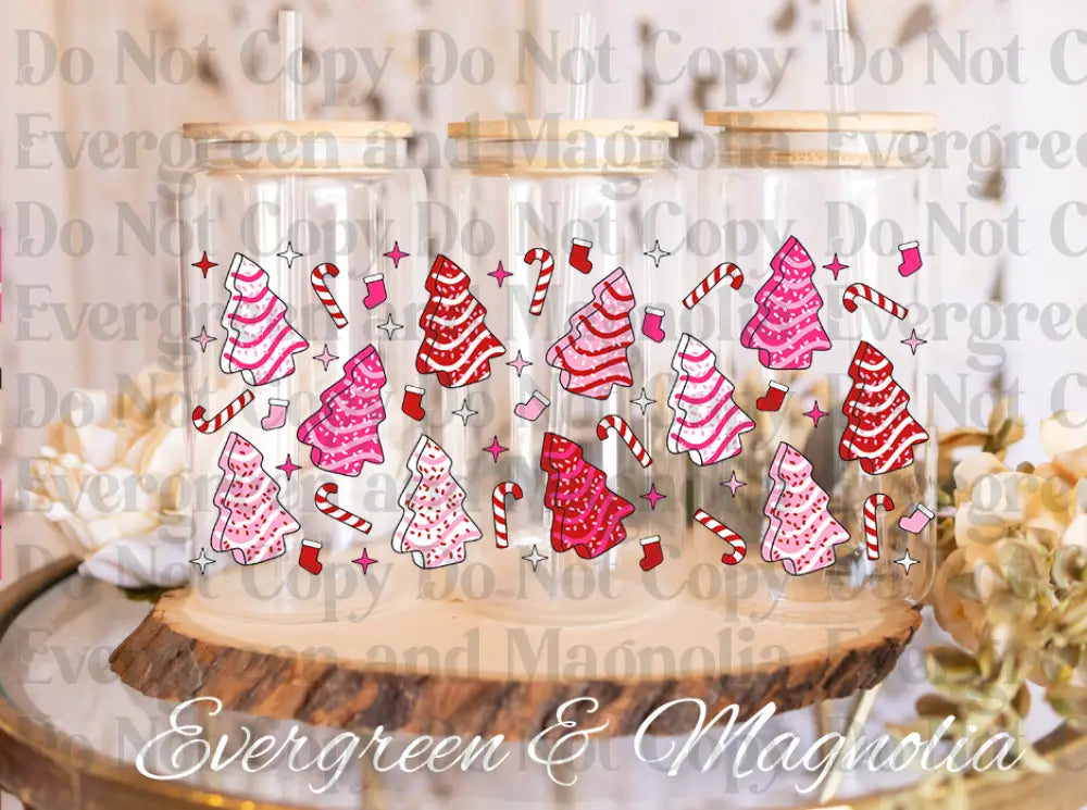Christmas in July bundle 12 Pink Christmas cakes