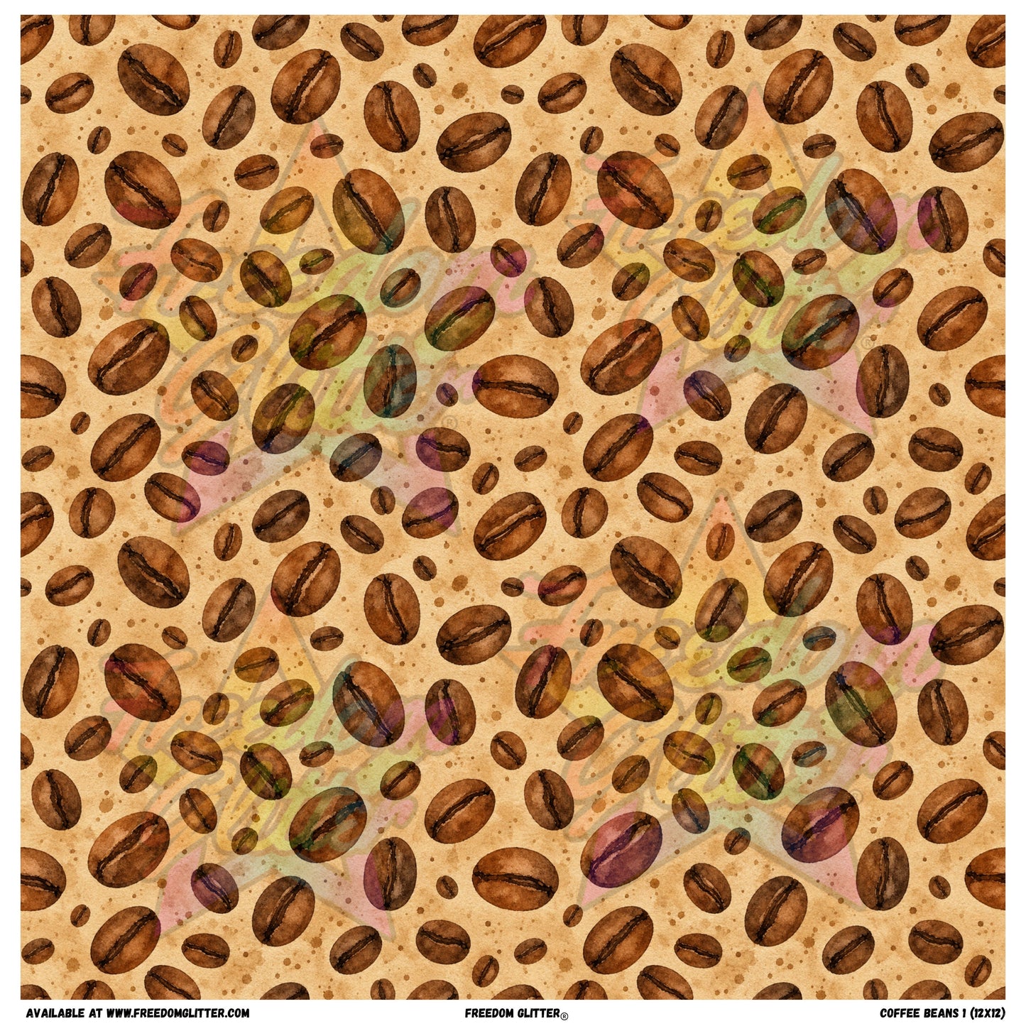 Coffee Beans 1 (Printed Vinyl)