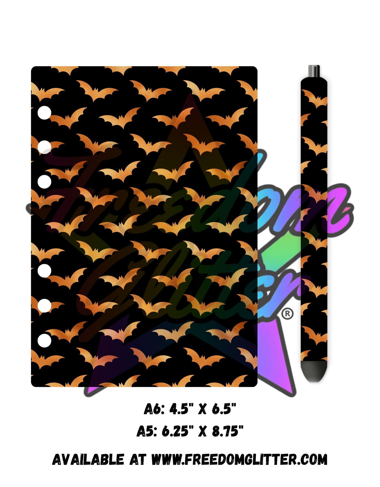Copper Bats Acrylic Notebook Cover