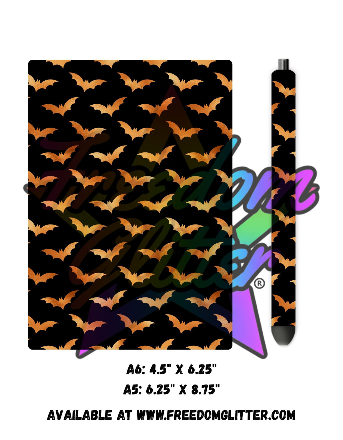 Copper Bats Acrylic Notebook Cover