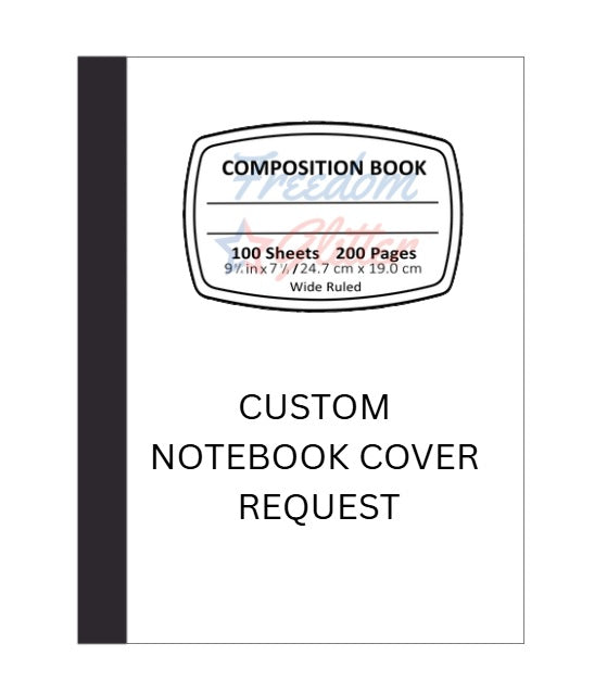 Custom Notebook Cover Request