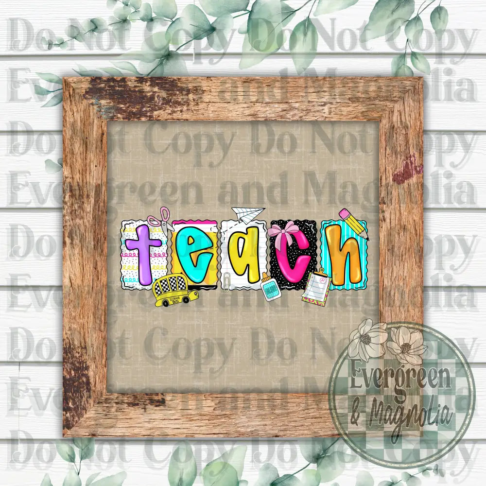 Cute teach frame