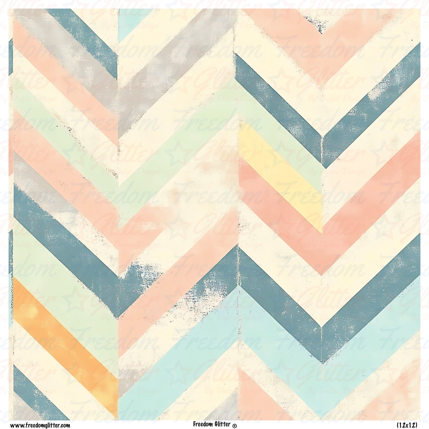 Distressed Chevron 1 (Printed Vinyl)