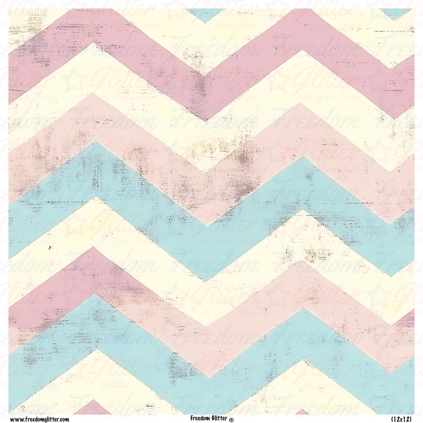 Distressed Chevron 3 (Printed Vinyl)