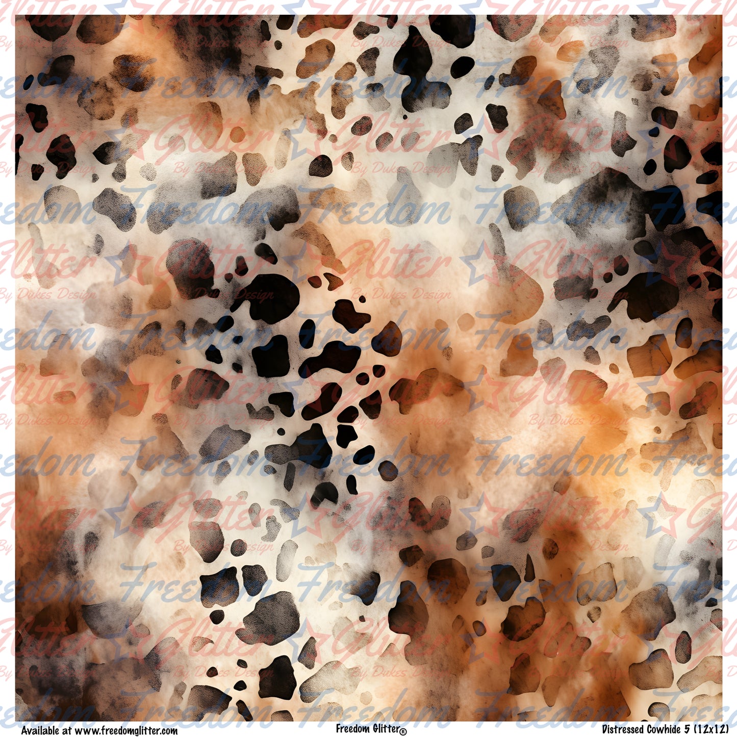 Distressed Cowhide 5 (Printed Vinyl)