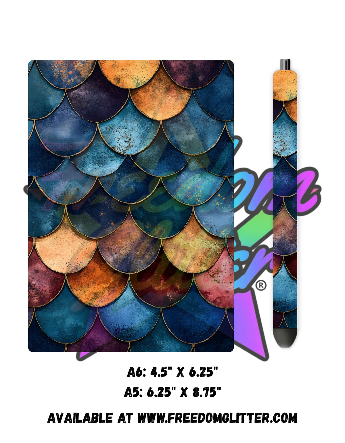 Dragon Scales 11 Acrylic Notebook Cover