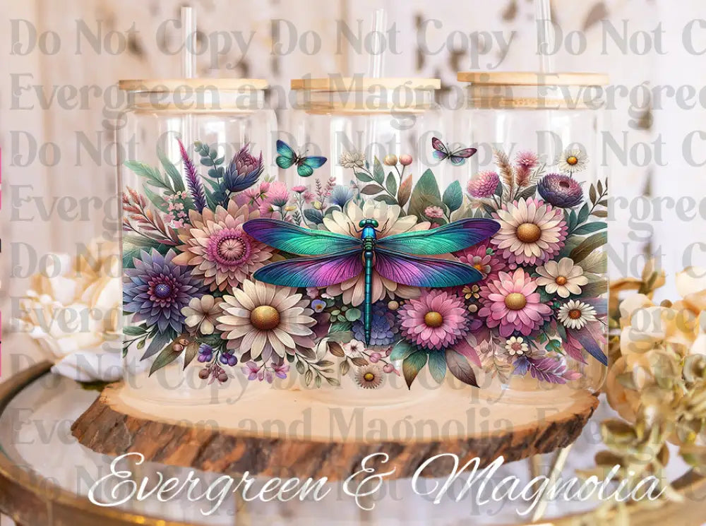 Dragonfly-stained glass