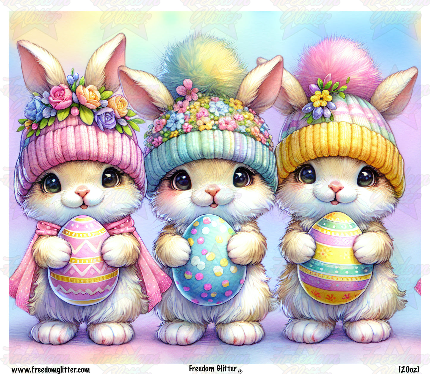 Easter Bunny Watercolor 3 (Printed Vinyl)
