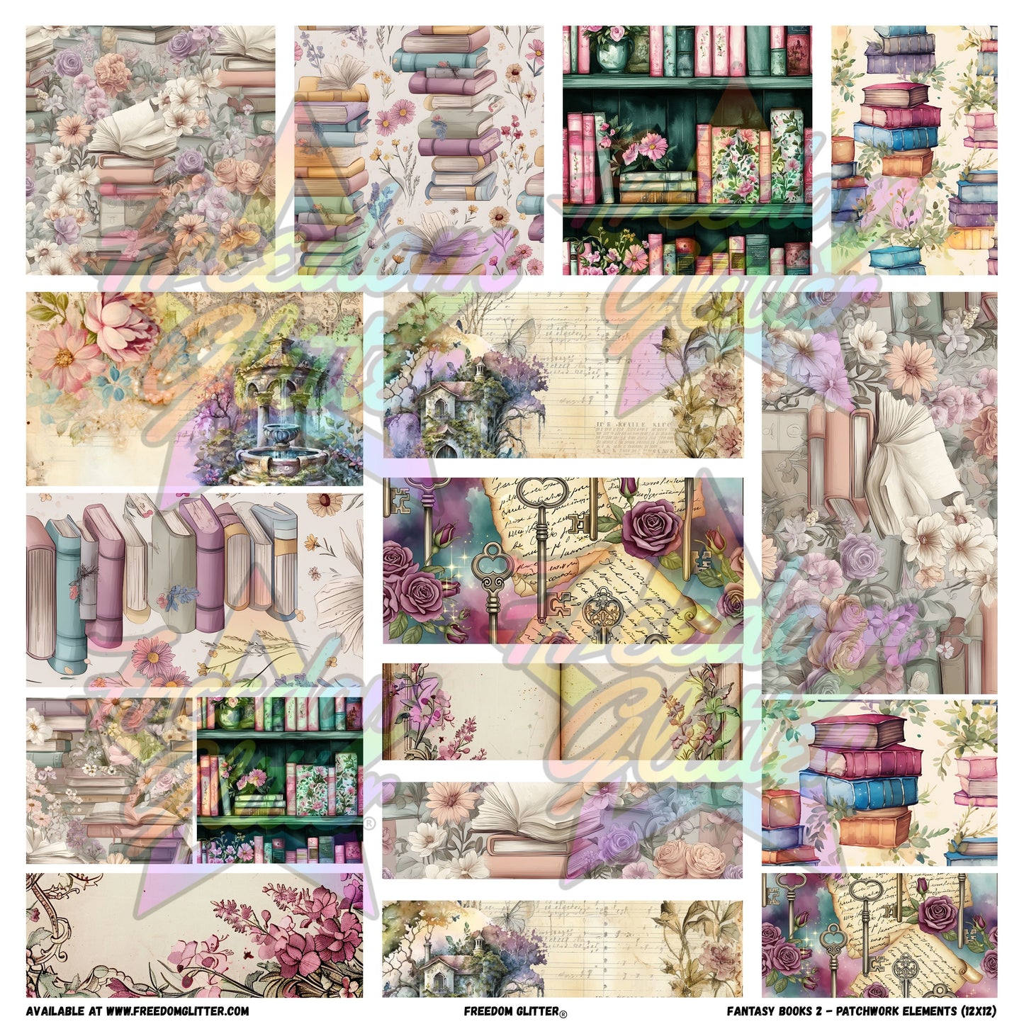 Patchwork Elements - Fantasy Books 2 (Printed Vinyl)