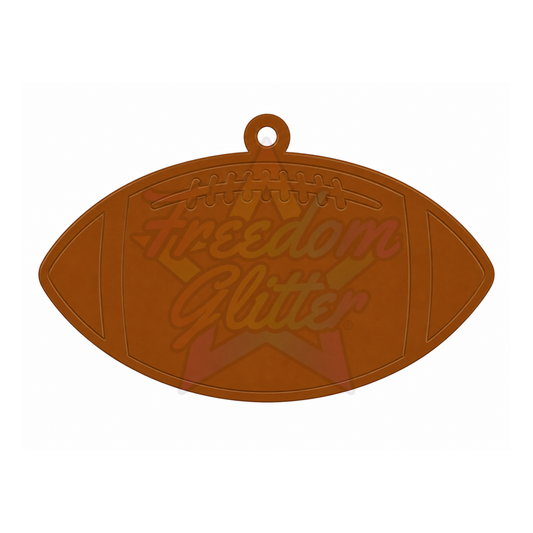 Football Acrylic Ornament Blank – 4"