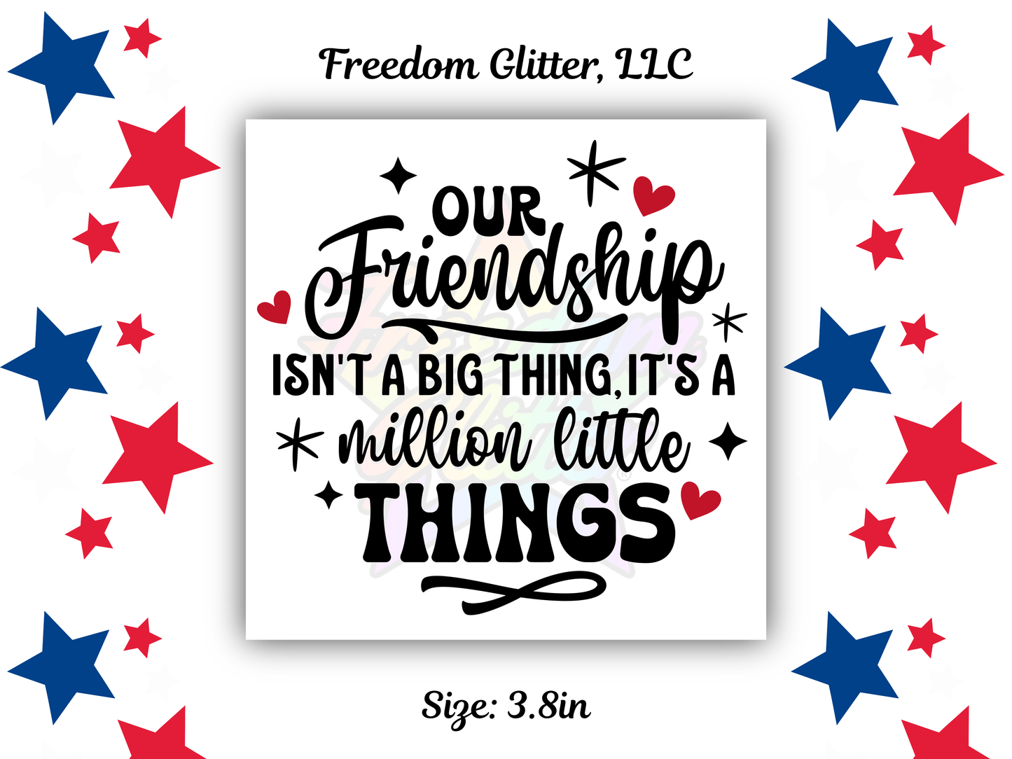 Friend 4 UVDTF Transfer – 3.8" Ornament Design