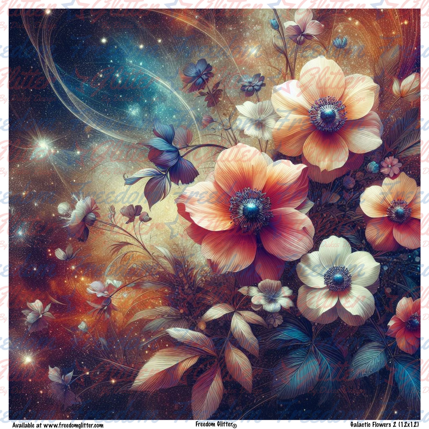 Galactic Flowers 2 (Printed Vinyl)